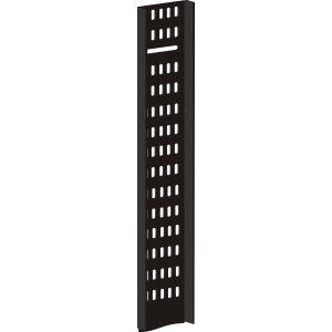 Vertical cable tray for floor cabinets
